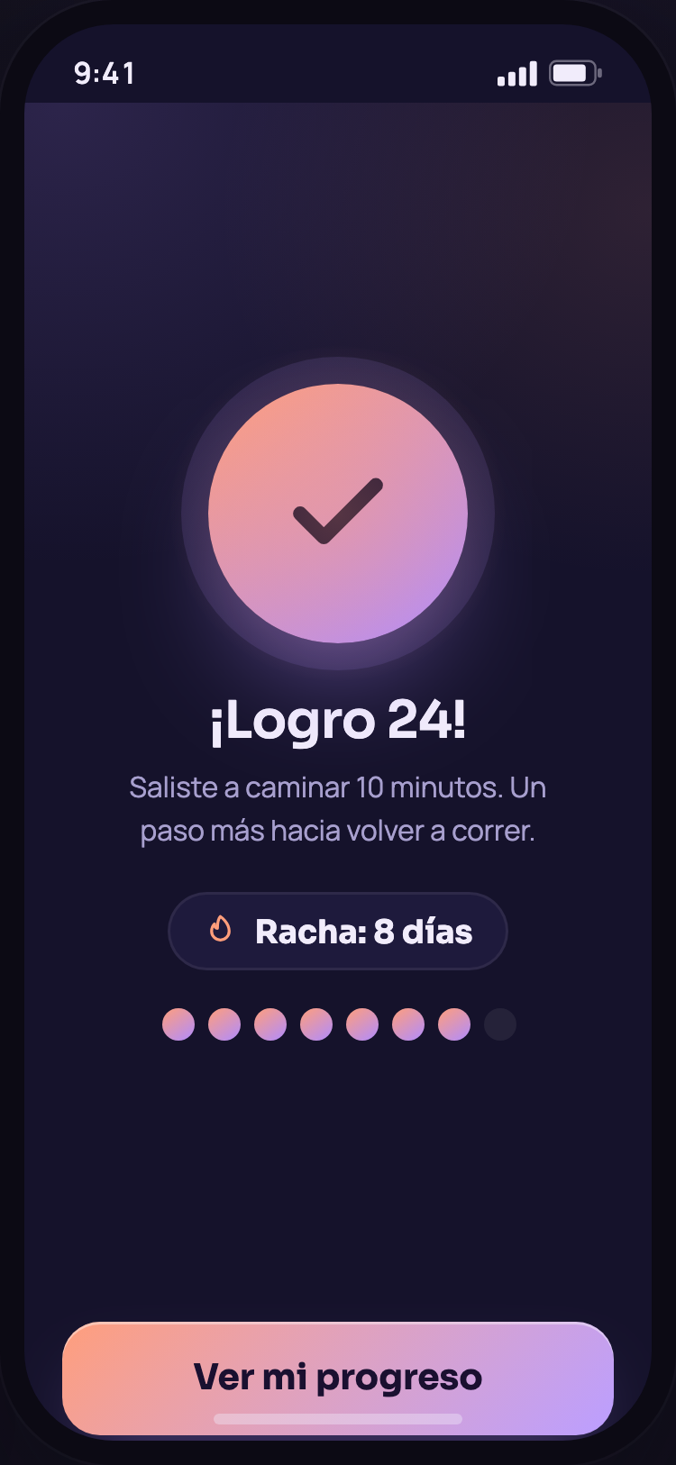 Cada logro suma a tu racha