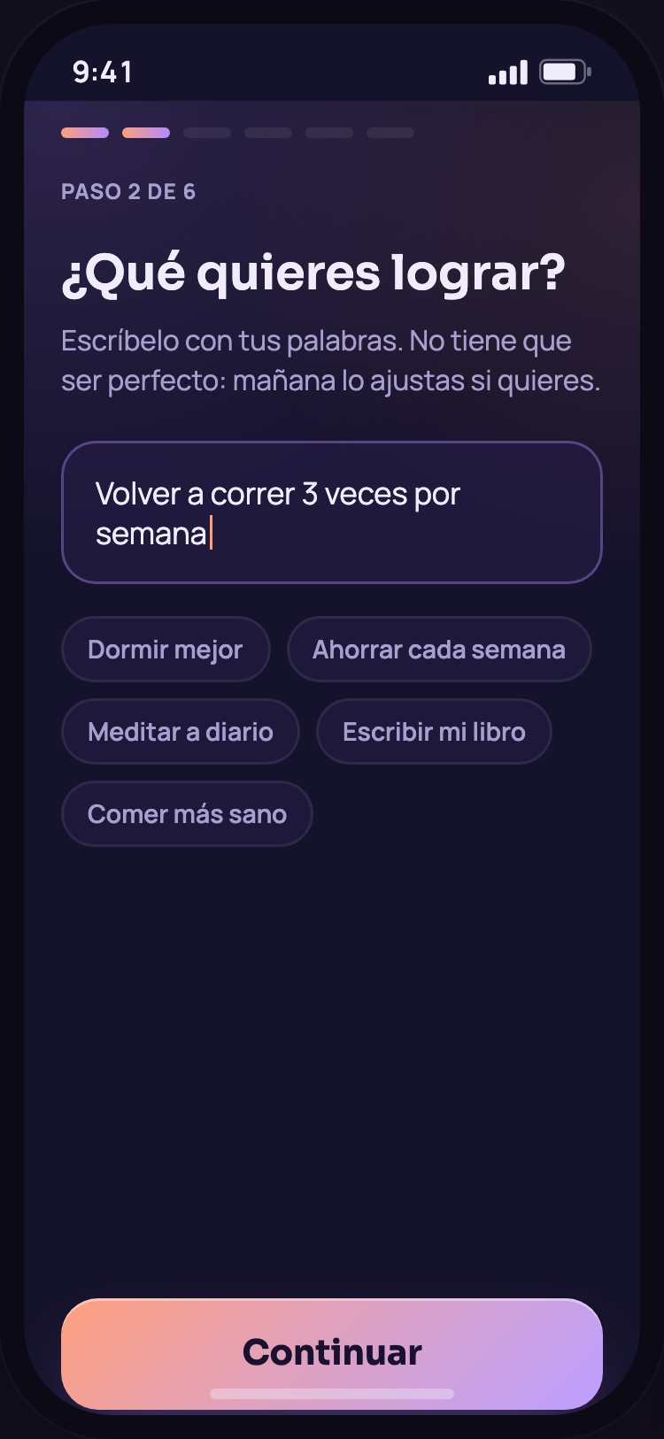 Escribe qué quieres lograr